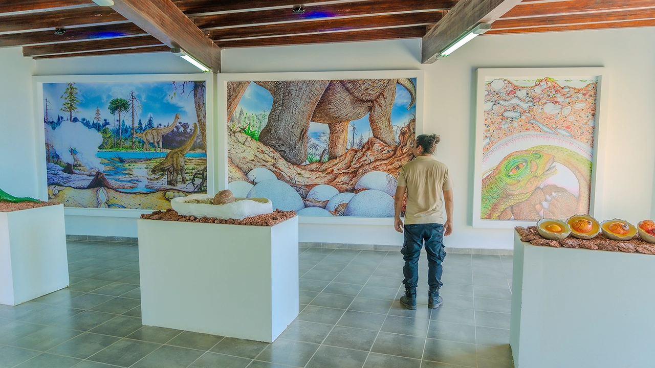 Modulos autoguiados del parque de Dinosaurios