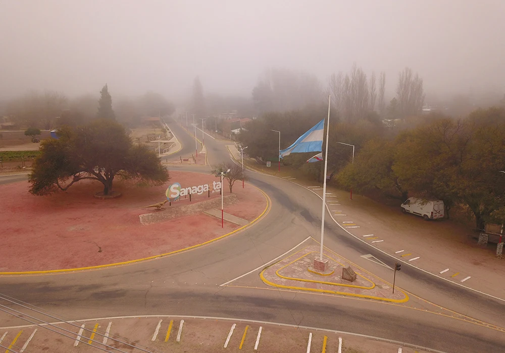 Invierno sobre el rio de Huaco